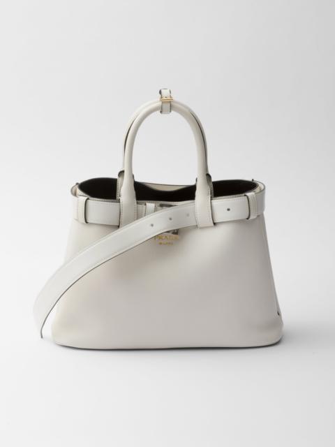 Prada Prada Buckle medium leather handbag with belt