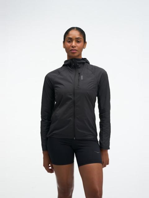 HOKA Women's SkyFlow Wind Jacket in Black