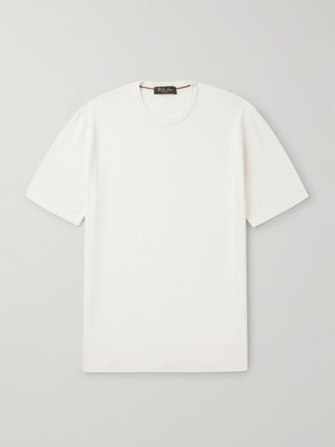 Loro Piana Slim-Fit Cotton and Silk-Blend Piqué T-Shirt
