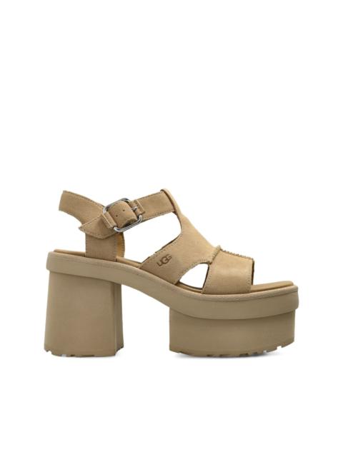 UGG 100mm T-Strap platform sandals