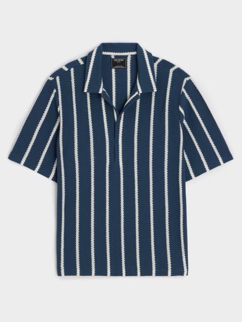 TODD SNYDER Relaxed Textured Montauk Polo