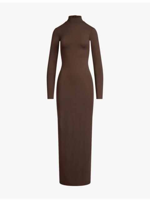 SKIMS Smooth Layers Crewneck Modal-Jersey Maxi Dress