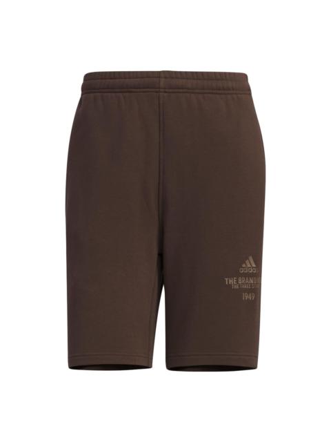 adidas adidas Verbiage Shorts 'Dark Brown' IP3932