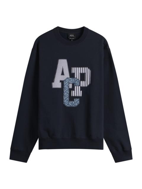 A.P.C. A.P.C. Julien Applique Logo Sweatshirt