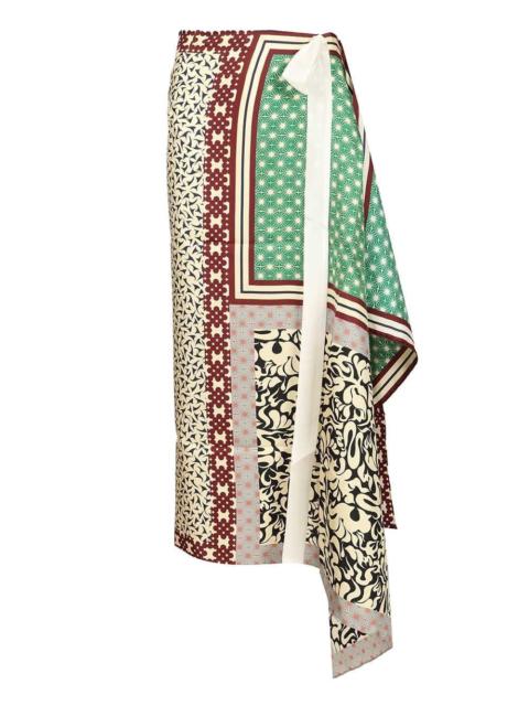 Dries Van Noten Dries Van Noten Women Gonna Pareo In Seta Stampata