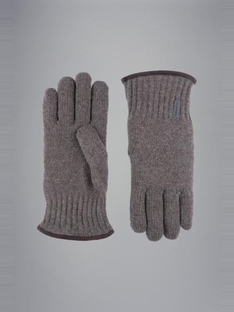 Paul & Shark RE-WOOL GLOVES WITH SUEDE DETAILS