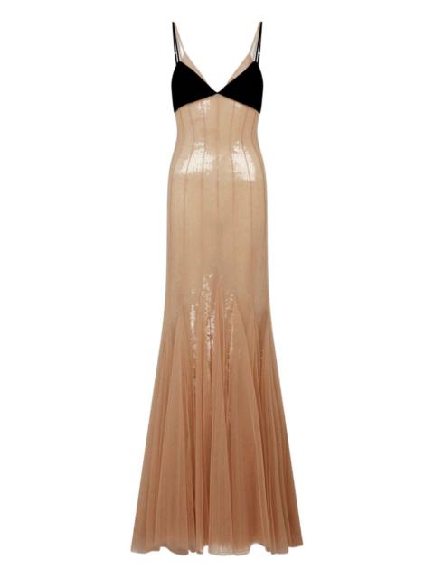 David Koma sequinned gown
