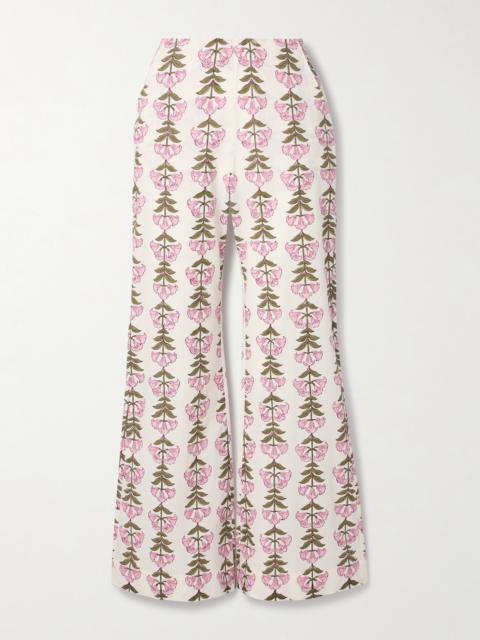 ALIX OF BOHEMIA Charlie Floral-print Cotton Flared Pants