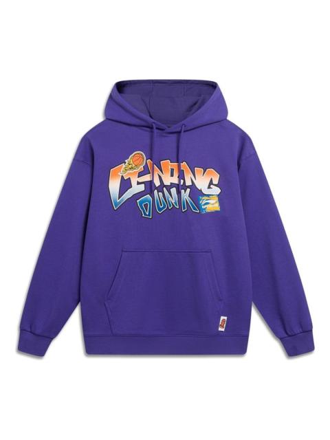 Li-Ning Li-Ning Hoops Cartoon Graphic Hoodie 'Purple' AWDT551-2
