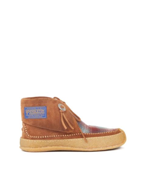 Pendleton leather boat shoes