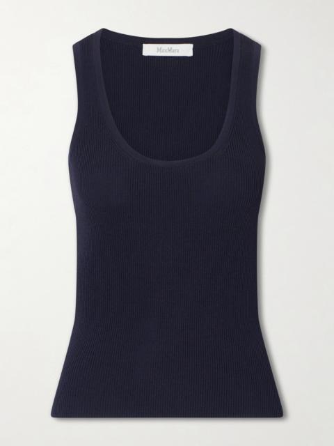 Max Mara Mxmeditta Ribbed Woven Tank