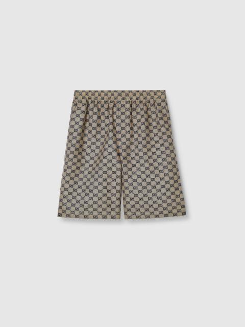 GUCCI GG linen blend shorts