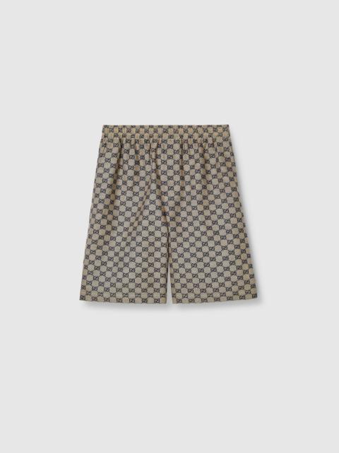 GUCCI GG linen blend shorts | REVERSIBLE