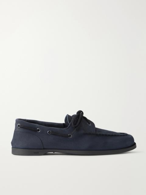 John Lobb Foil Nubuck Boat Shoes