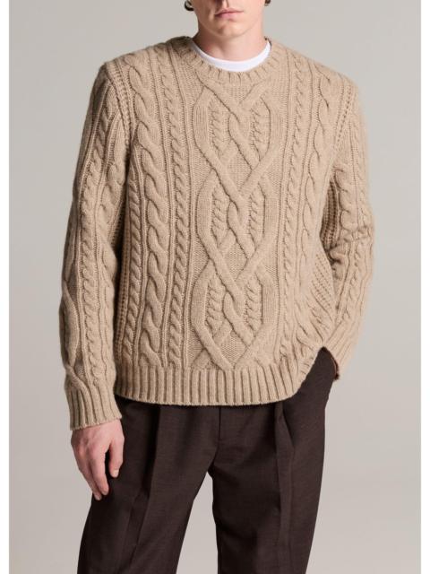 Vince Mega Cable Extrafine Merino Wool-Blend Sweater