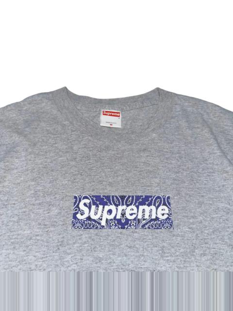 Supreme paisley best sale box logo tee