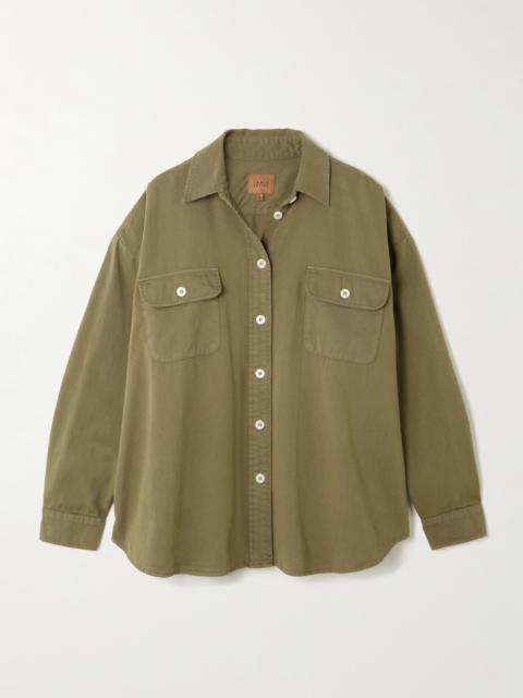 JAMIE HALLER The Big Oversized Cotton-twill Shirt