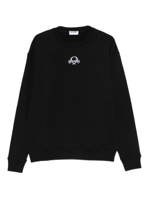 Moschino embroidered crewneck sweatshirt