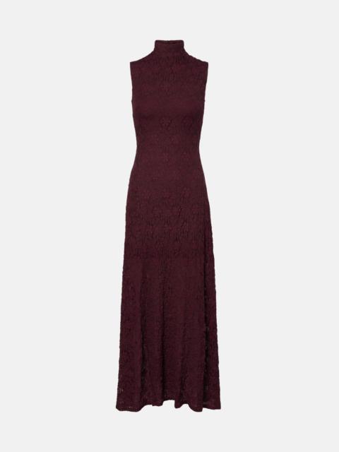 ROTATE Floral lace maxi dress