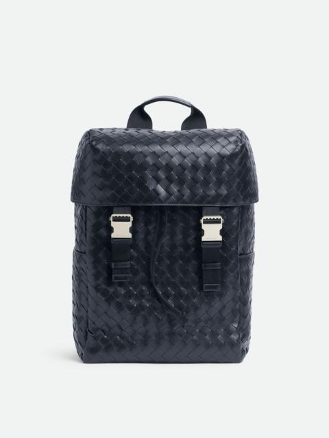 Bottega Veneta Intrecciato Flap Backpack