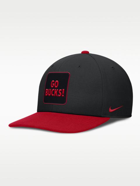 Nike Ohio State Sideline Campus Local Pro Men's Nike Dri-FIT College Adjustable Hat