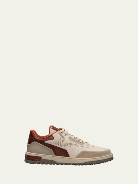Berluti Men's Playoff Leather Low-Top Sneakers