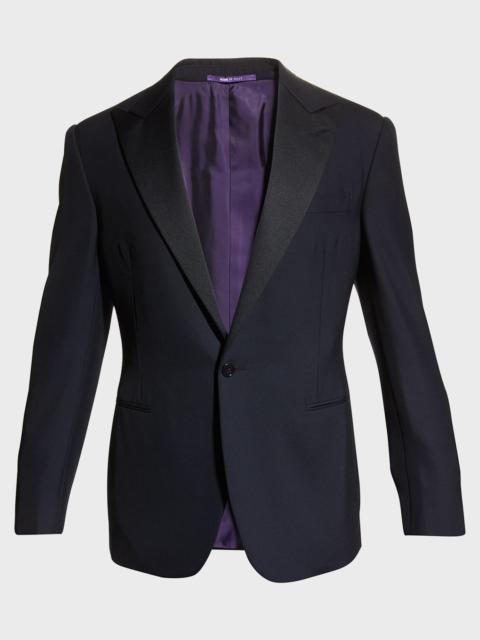 Ralph Lauren Men's Barathea Solid Wool Tuxedo