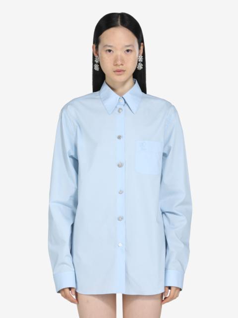 N°21 CRYSTAL-EMBELLISHED COTTON SHIRT