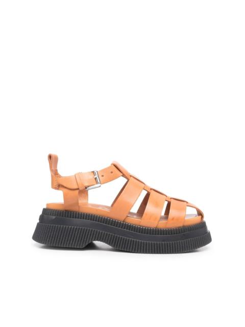 Creepers caged sandals