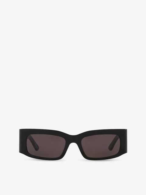 BALENCIAGA BB0328S Rectangle-Frame Acetate Sunglasses