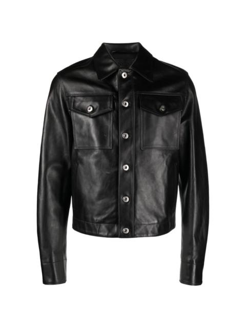 Lanvin buttoned leather jacket