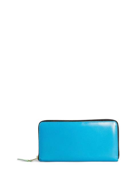 Comme Des Garçons Super Fluo Leather Passport Wallet