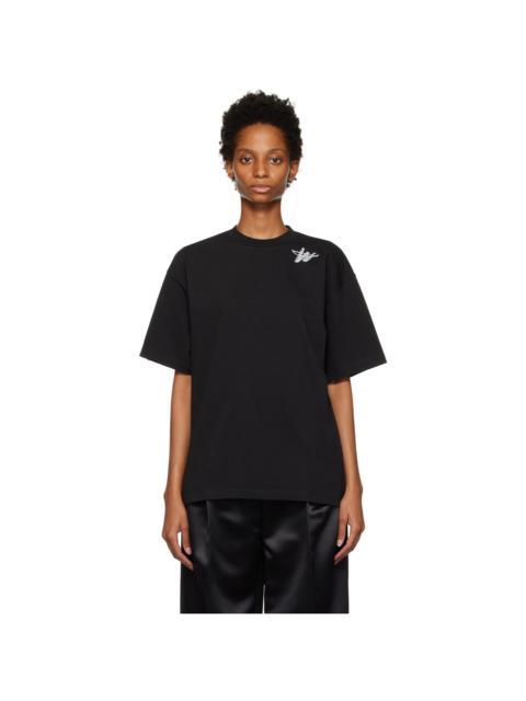 We11done Black Printed T-Shirt