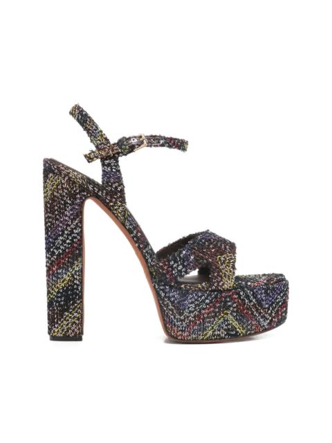 Angela platform heel sandals
