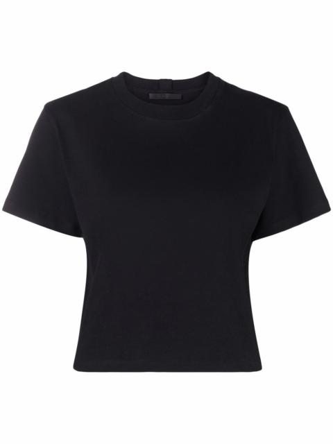 Helmut Lang Core logo-print cropped T-shirt