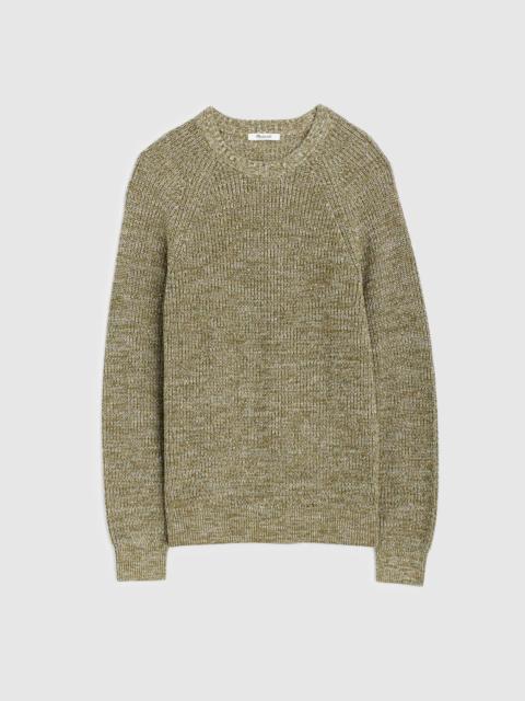 Madewell Cotton Shaker-Stitch Crewneck Sweater