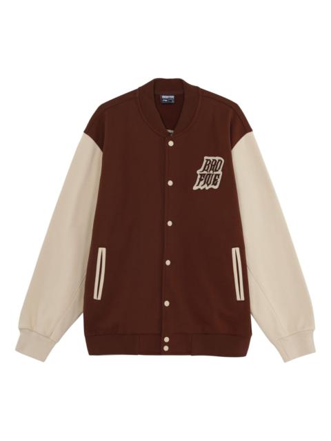 Li-Ning BadFive Graphic Baseball Jacket 'Brown Beige' AJDT043-7