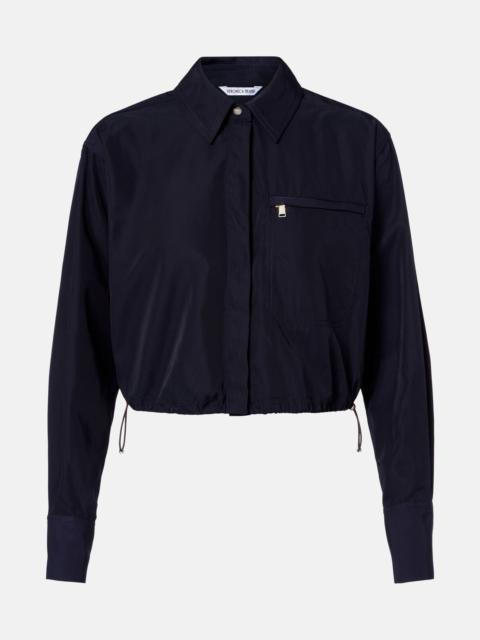 VERONICA BEARD Wilfred technical taffeta shirt