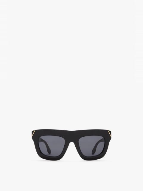 Victoria Beckham Wide Square Eye Sunglasses in Black