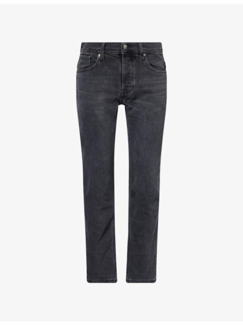 Nudie Jeans Solid Ollie Straight-Leg Stretch-Denim Jeans