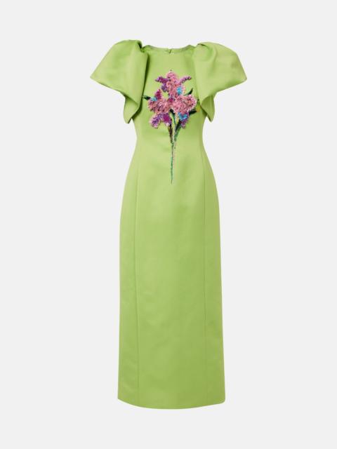 LEO LIN Lucinda sequined crêpe satin cocktail dress