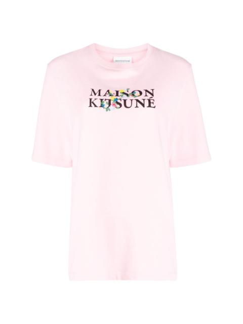 Maison Kitsuné logo-print cotton T-shirt