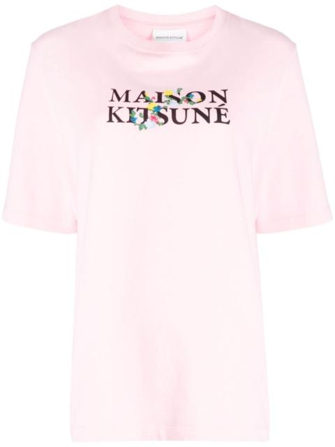 Maison Kitsuné logo-print cotton T-shirt