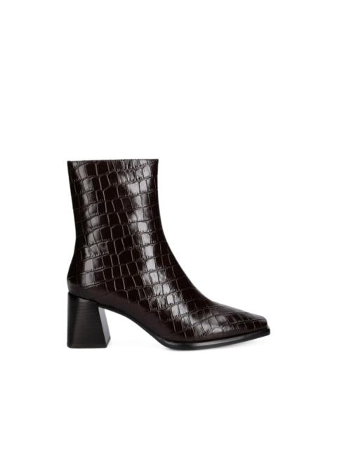 Jeffrey Campbell Sherpal 2 croc-effect ankle boots