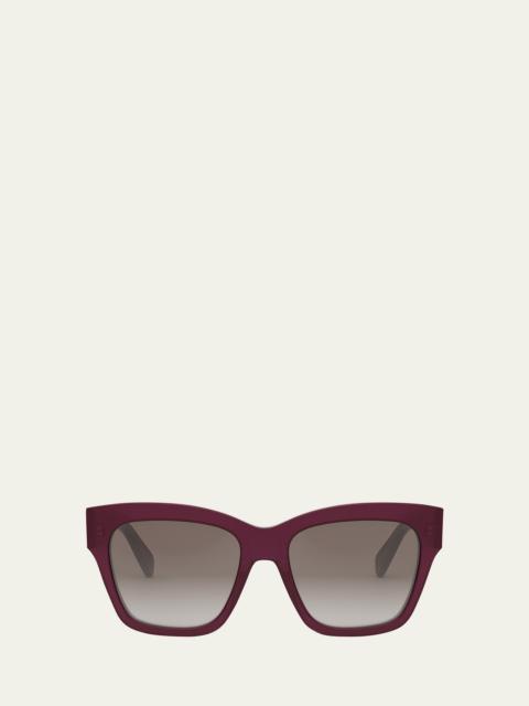 CELINE Triomphe Acetate Square Sunglasses