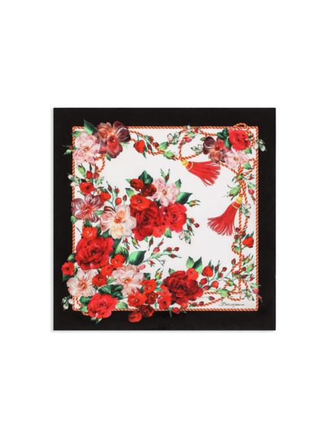 Dolce & Gabbana rose-print scarf