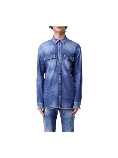 DSQUARED2 CLASSIC DENIM SHIRT LONG SLEEVES