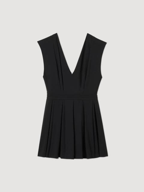 Sandro PLEATED PLAYSUIT