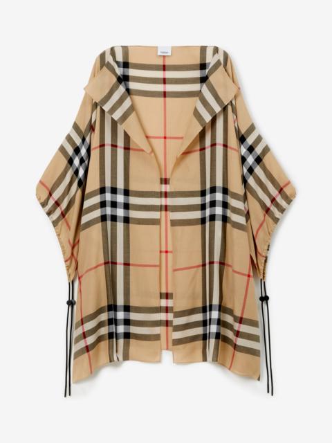 Burberry Check Cotton Cape