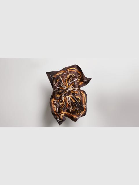GUCCI "Hard-Wear" printed silk carré
